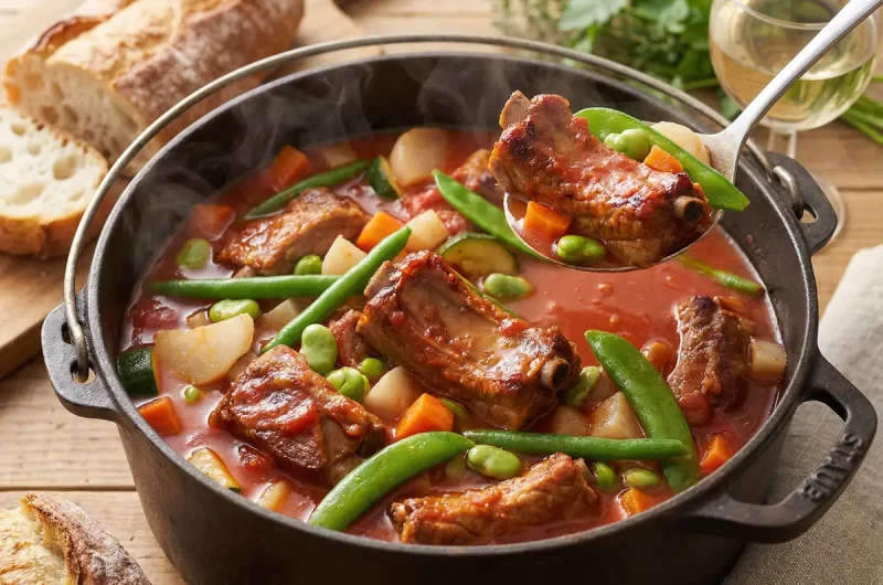 【志麻さんのレシピ】スペアリブと春野菜のトマト煮の作り方