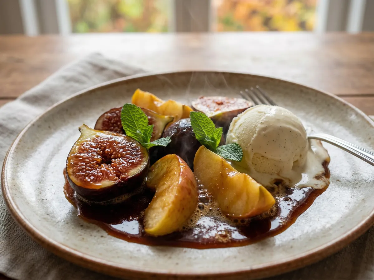 秋のフルーツのキャラメリゼ