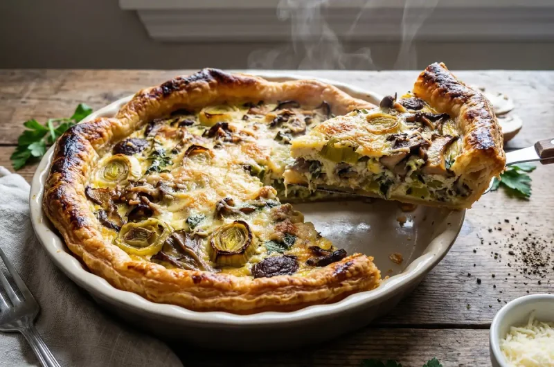 【志麻さんのレシピ】ねぎときのこのキッシュの作り方