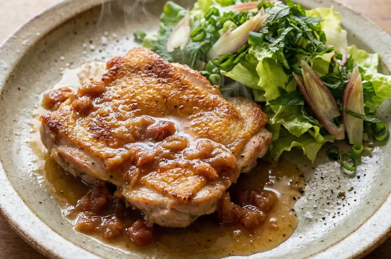 【志麻さんのレシピ】チキンソテー 梅オリーブソースの作り方