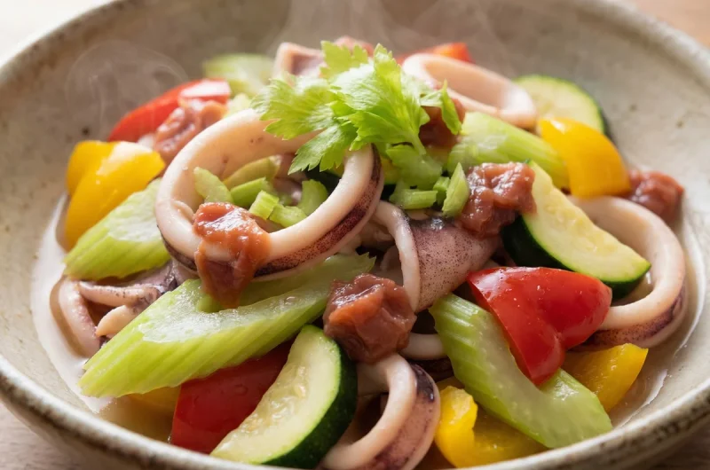 【志麻さんのレシピ】いかと夏野菜の梅蒸し煮の作り方