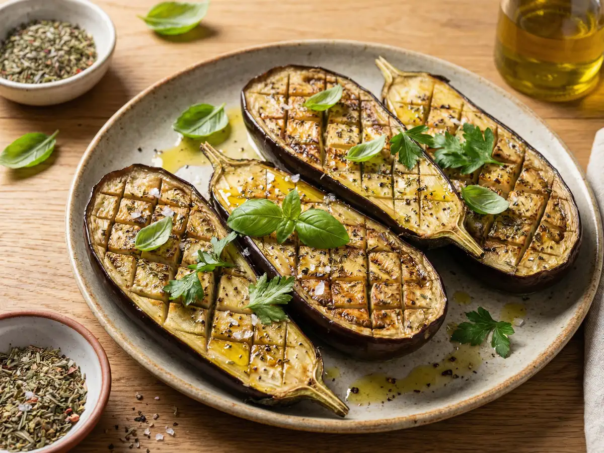 なすのハーブ焼き