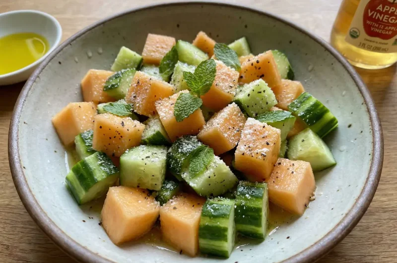 【志麻さんのレシピ】きゅうりとメロンのサラダの作り方