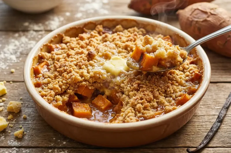 【志麻さんのレシピ】 焼き芋のクランブルの作り方