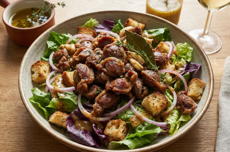 【志麻さんのレシピ】 砂肝のコンフィのサラダの作り方