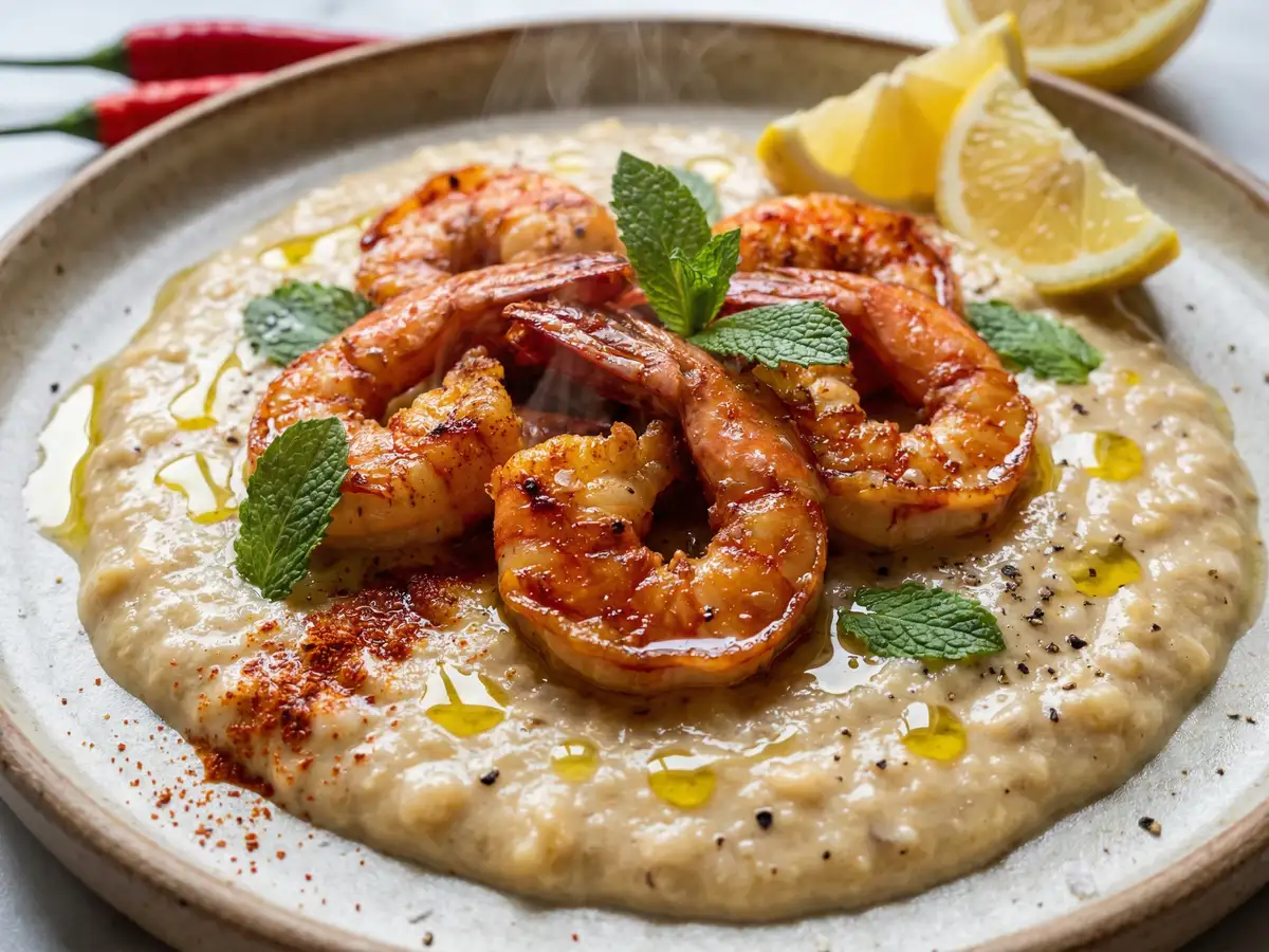 赤海老のバナナソース