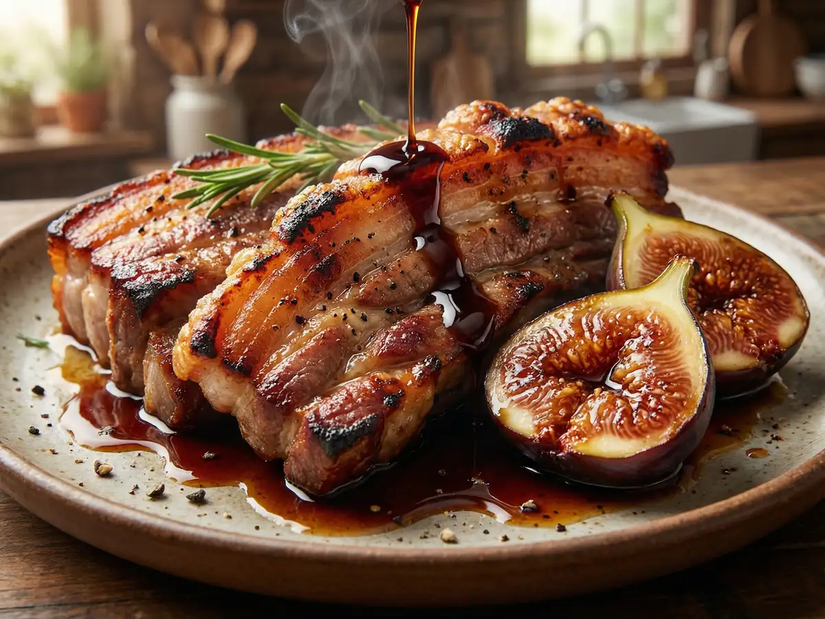 塩豚とイチジクのロースト