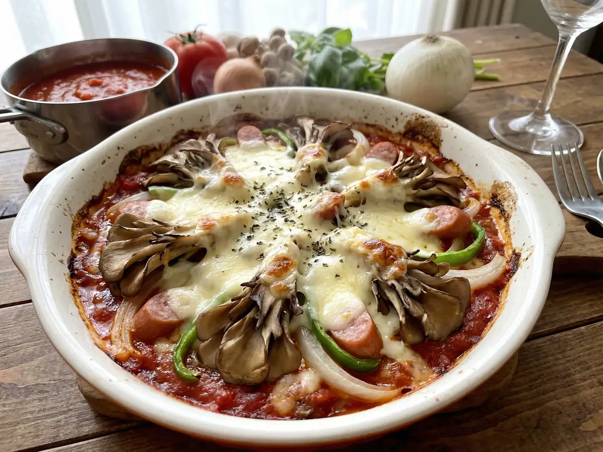 まいたけピザ（舞茸ピザ）