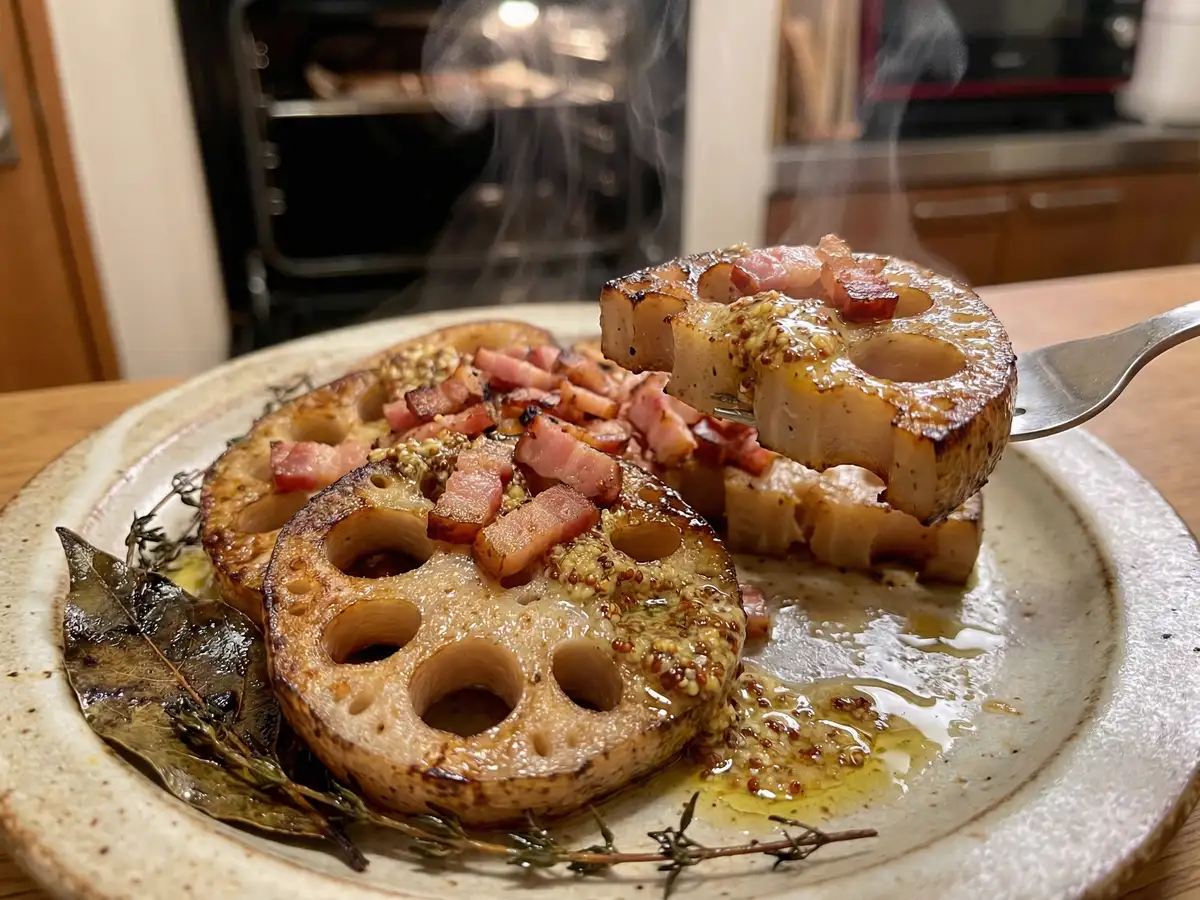 レンコンのオーブン焼き