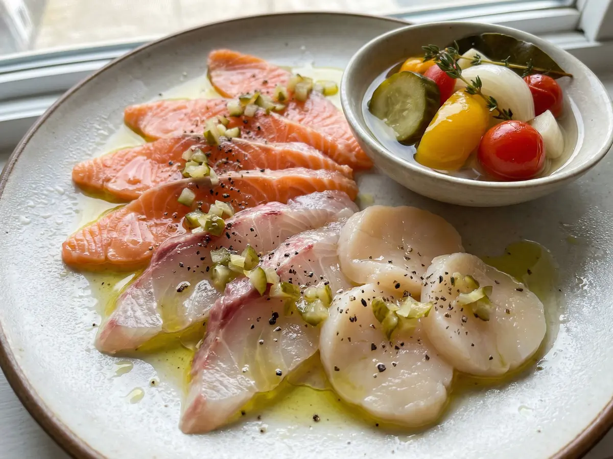 魚介の塩マリネ ピクルスソース