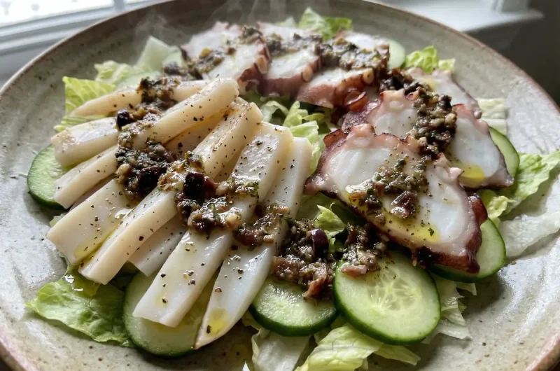 【志麻さんのレシピ】 炙りタコのシーフードサラダ タプナードソースの作り方