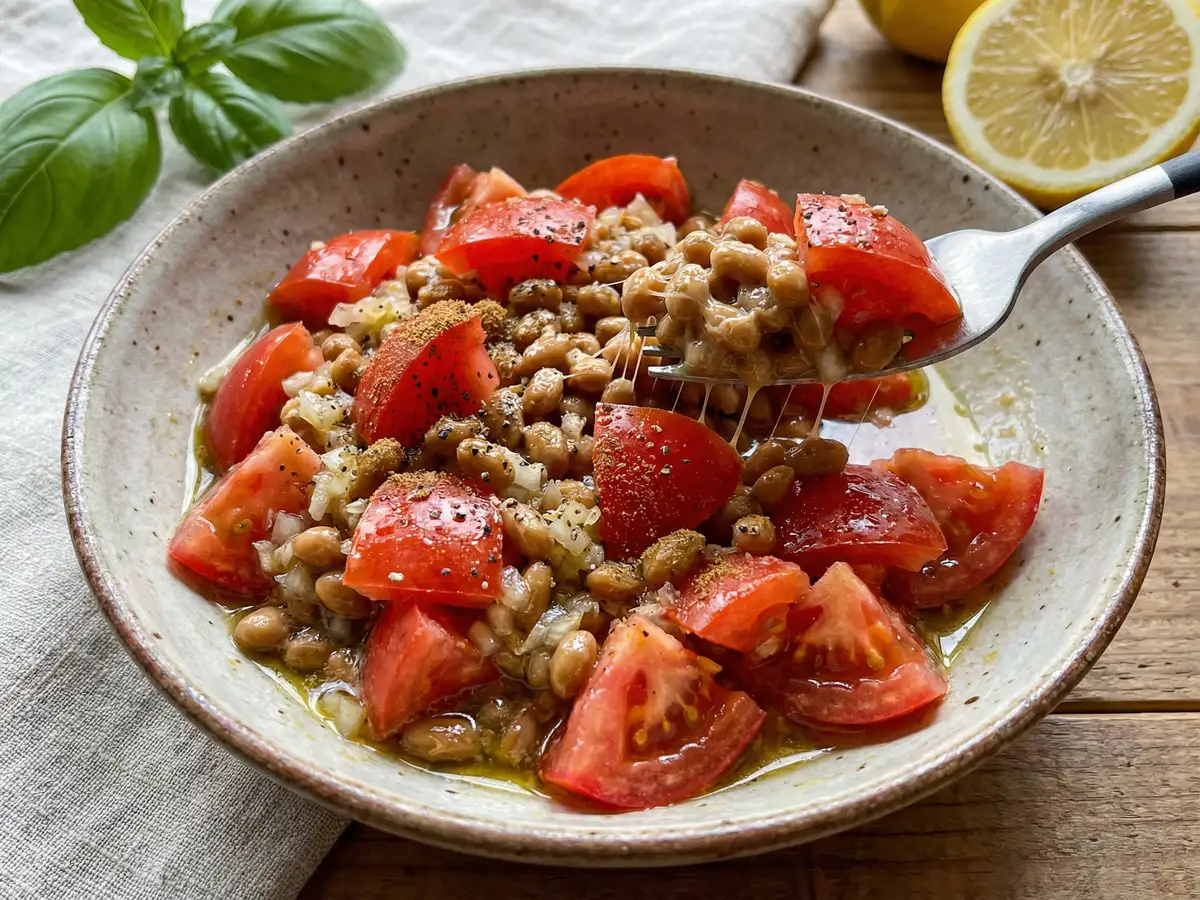 トマトとスパイス納豆