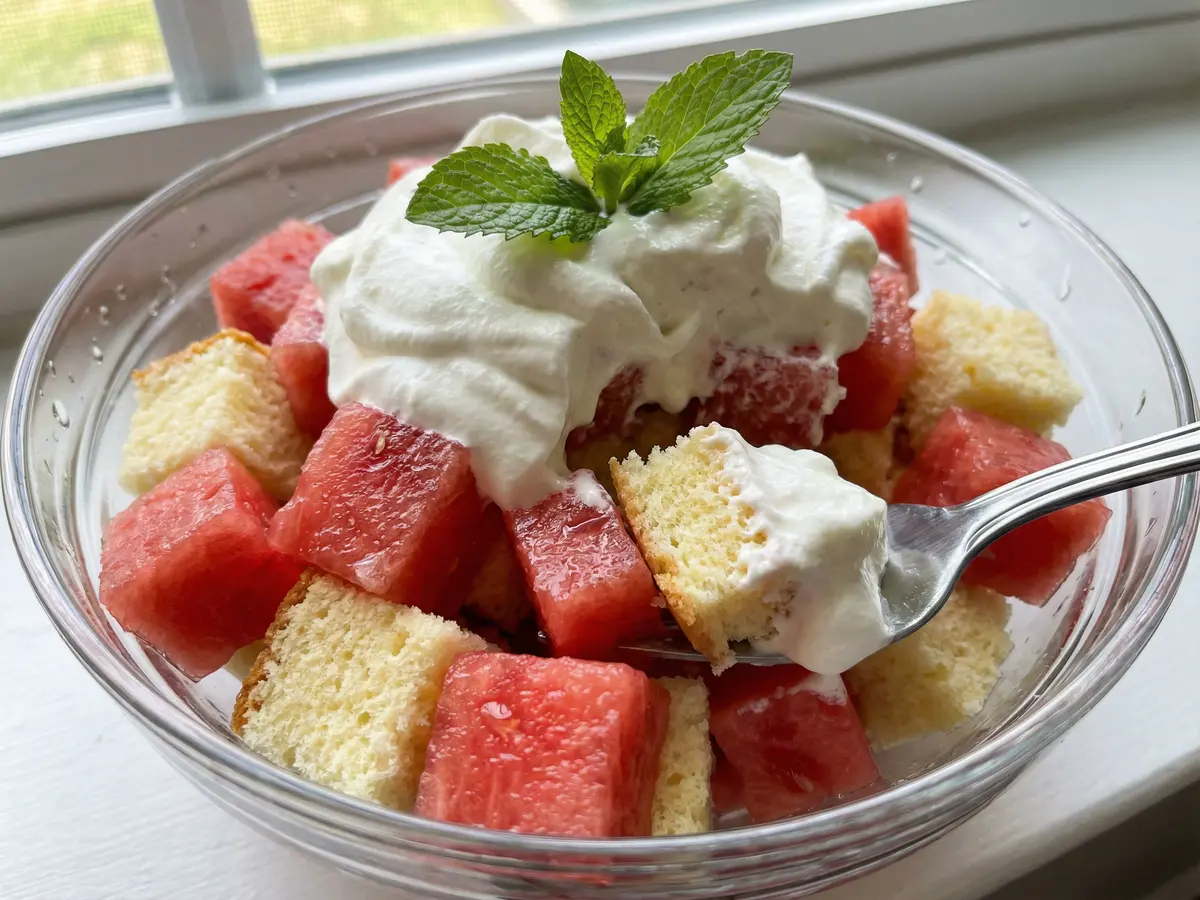 スイカのケーキ