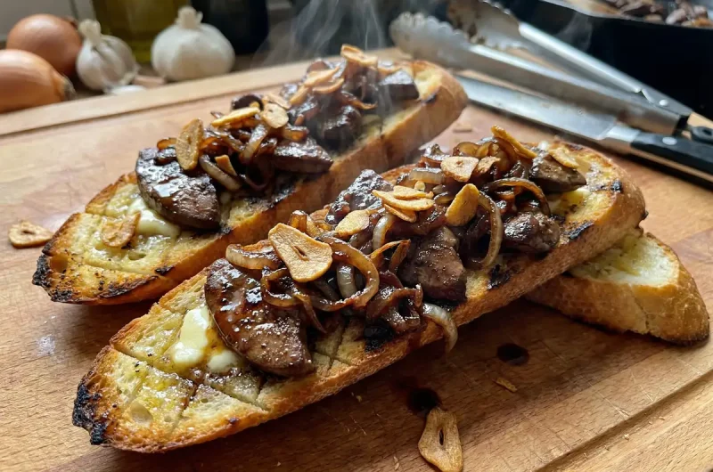 【志麻さんのレシピ】 ニンニクレバートーストの作り方