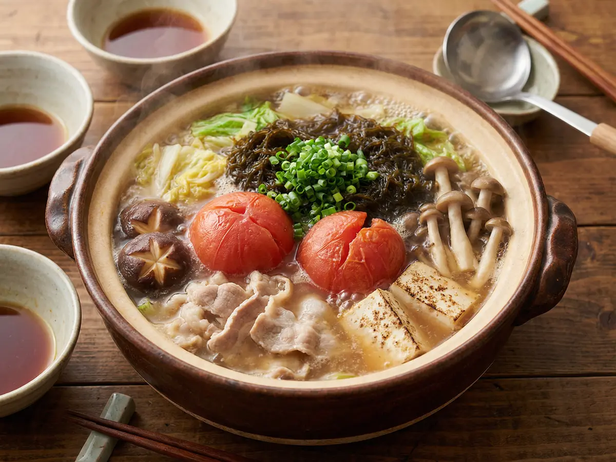 もずくトマト鍋