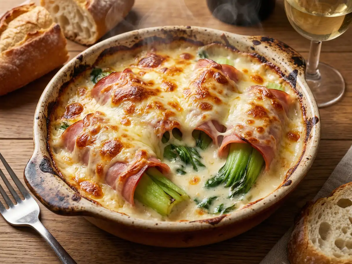 チンゲン菜グラタン