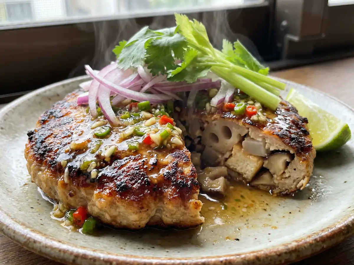 タイ風鶏ハンバーグ