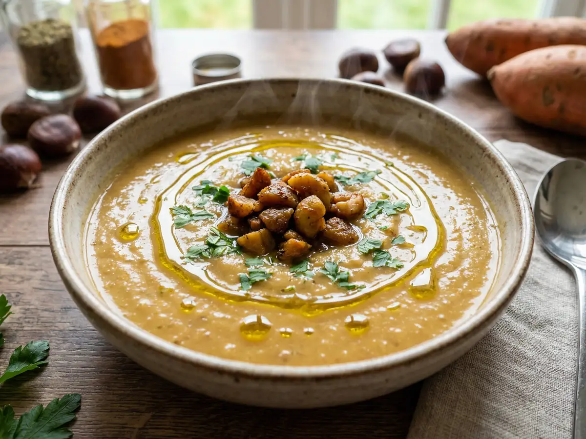 栗とさつまいものポタージュ