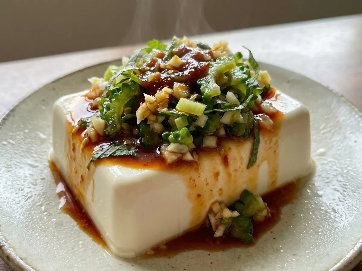 ピリ辛ゴーヤ冷や奴