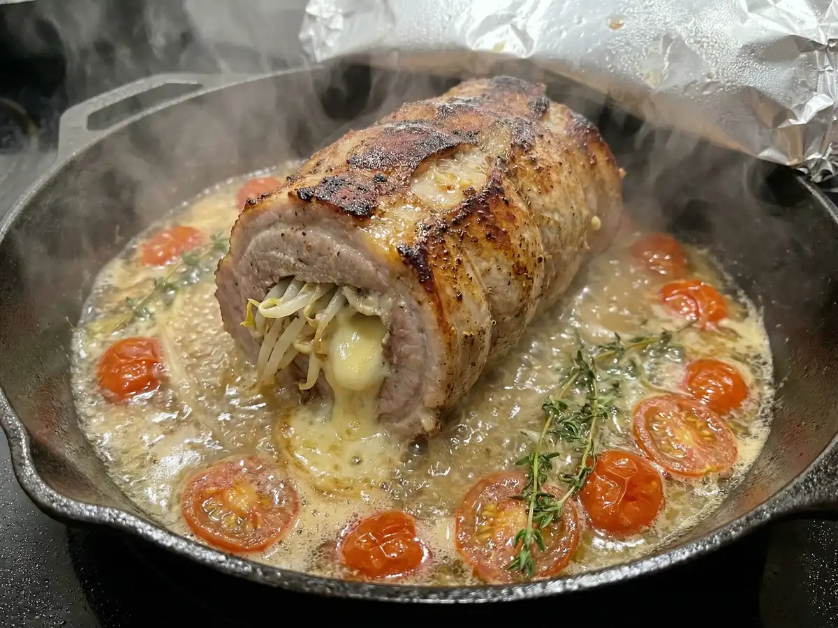 豆苗の豚肉包み（豆苗の豚肉巻き）