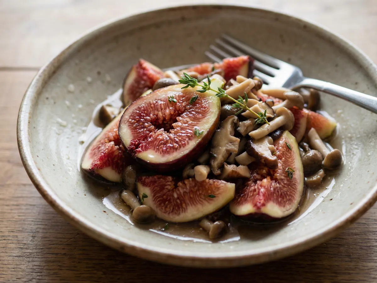 いちじくときのこのマリネ