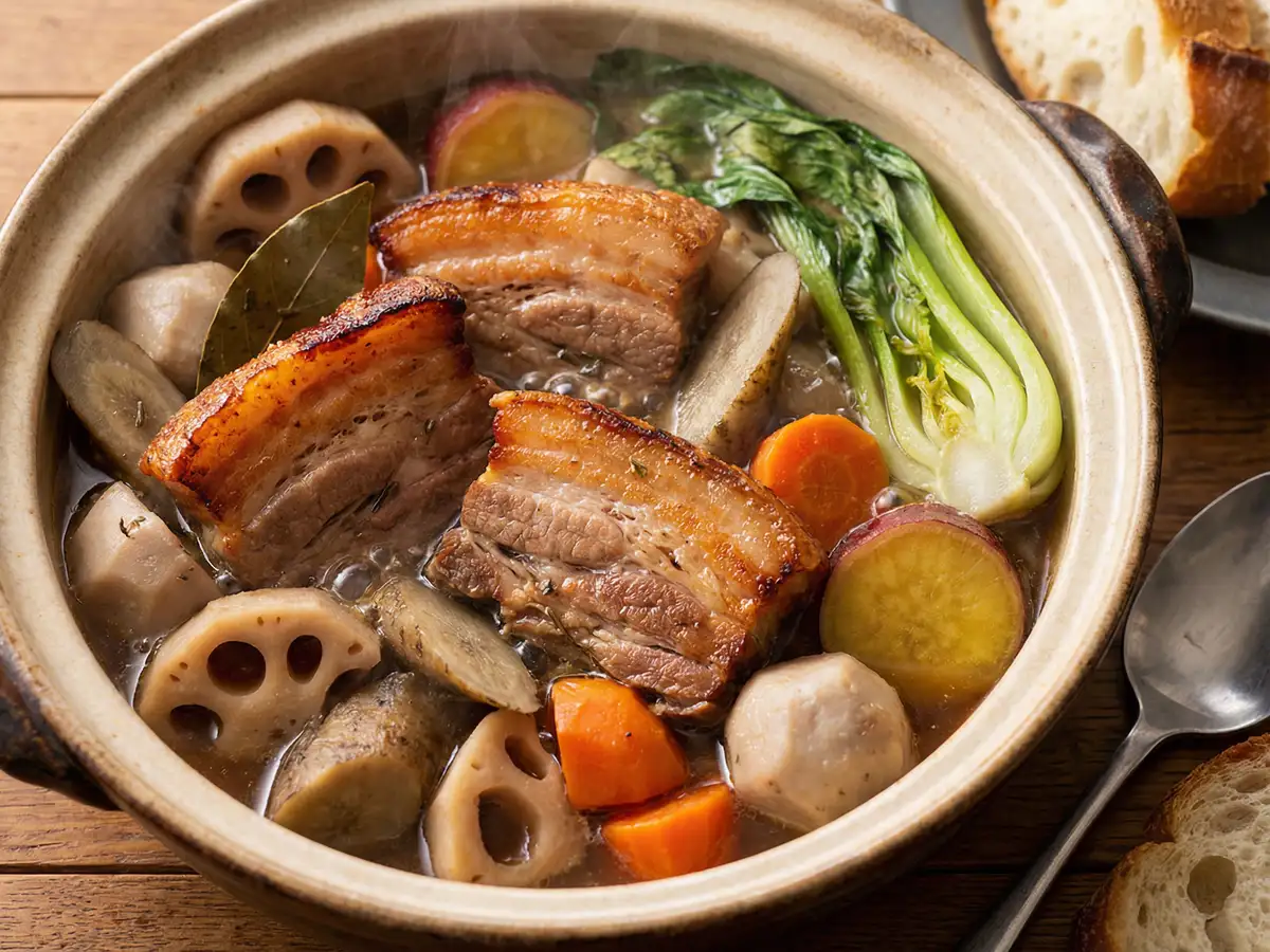 豚肉と根菜のブレゼ