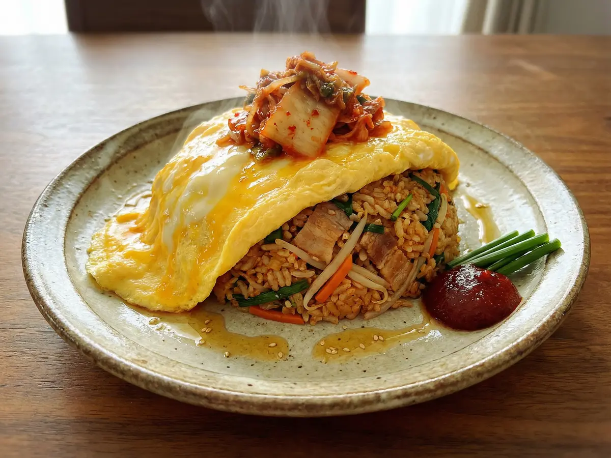 ビビンバ風オムレツチャーハン