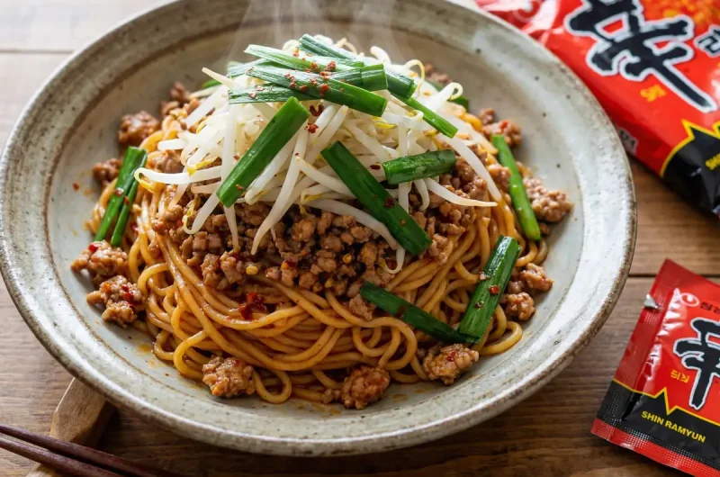 【志麻さんのレシピ】 辛ラーメンのまぜそばの作り方