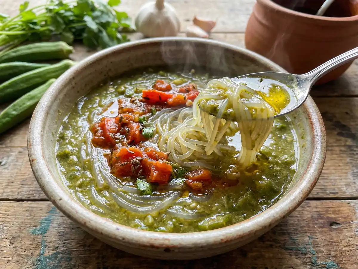 エジプト風春雨スープ