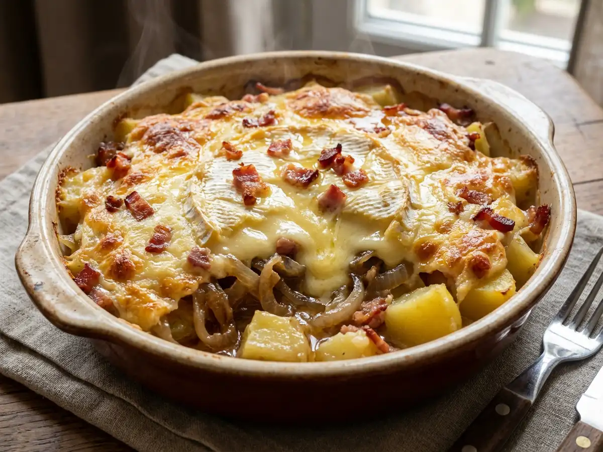 タルティフレット（カマンベール・炒め玉ねぎでフランス家庭料理）