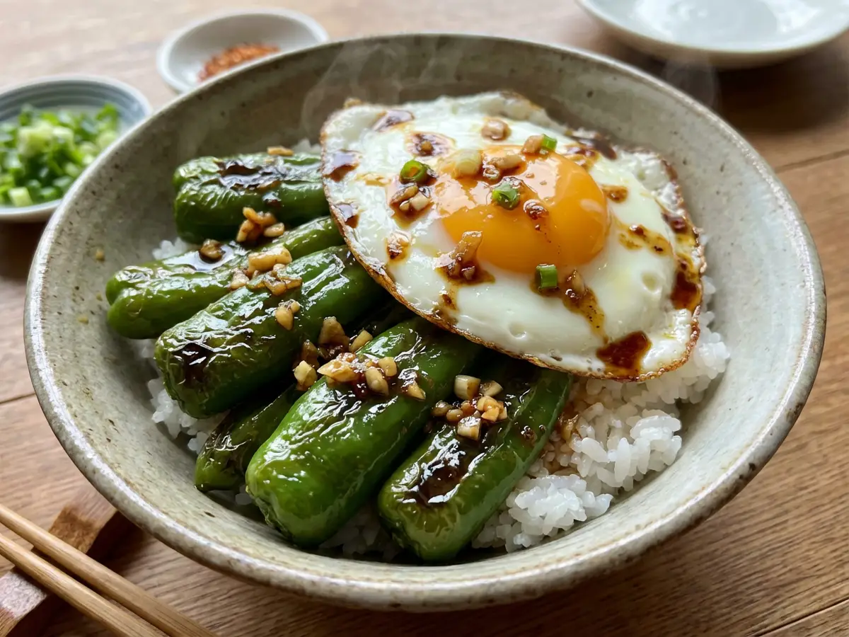 まるごとピーマンのニンニク漬け