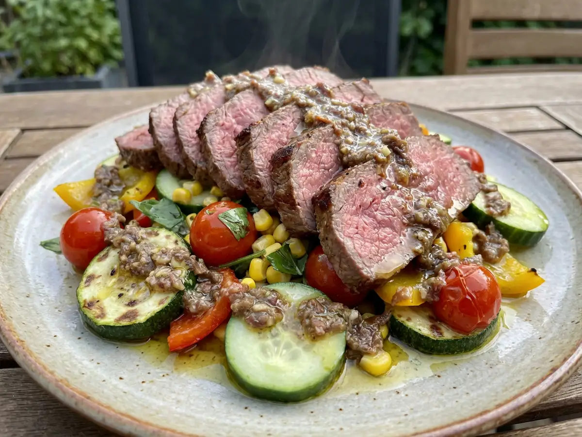 ローストビーフのサラダ アンショワヤード（アンチョビソース）