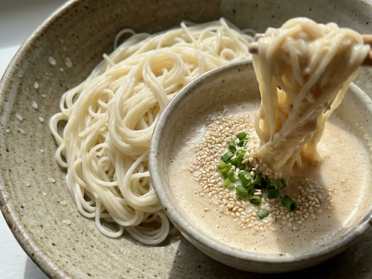 ごまと豆腐のそうめん
