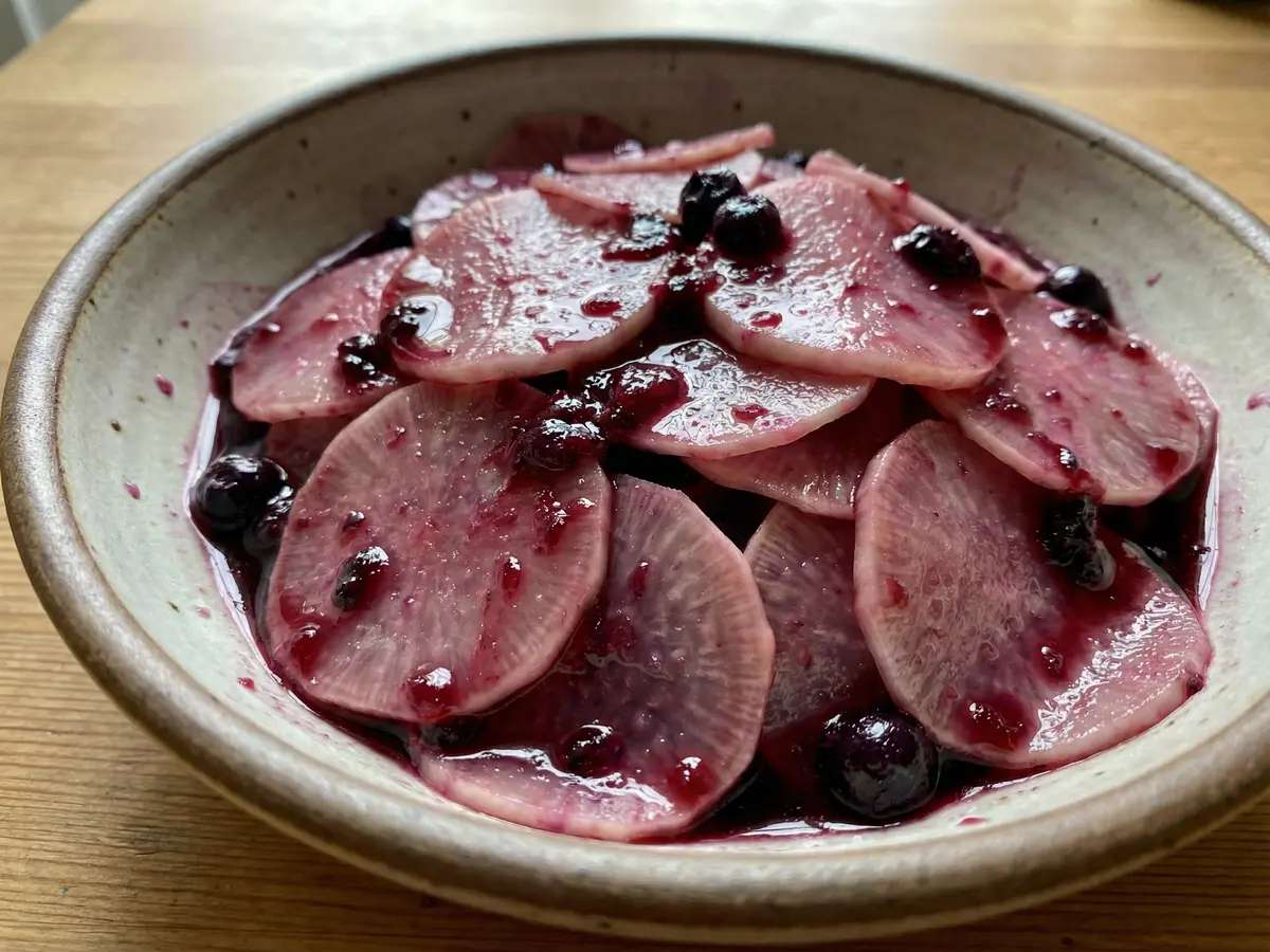 かぶとブルーベリーのマリネ