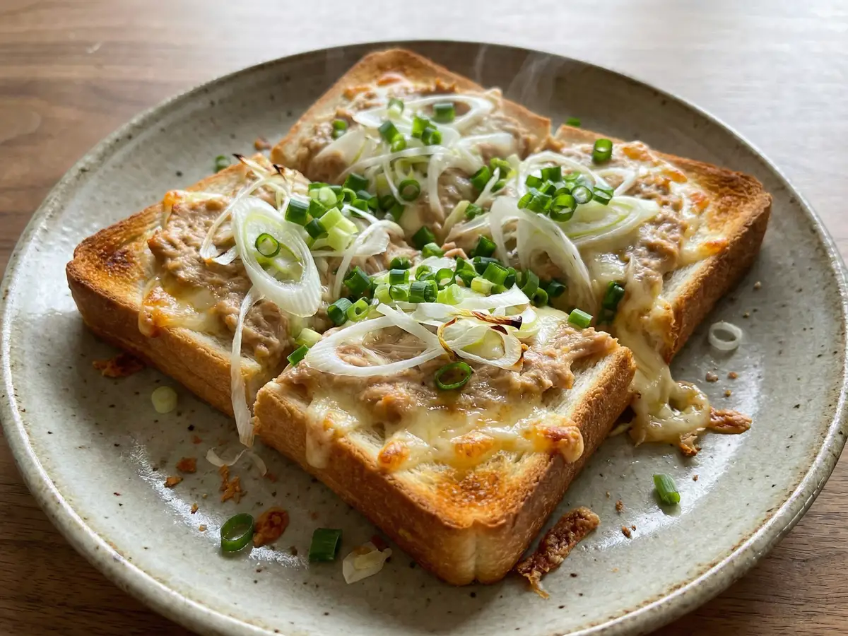 食パン和風ピザ