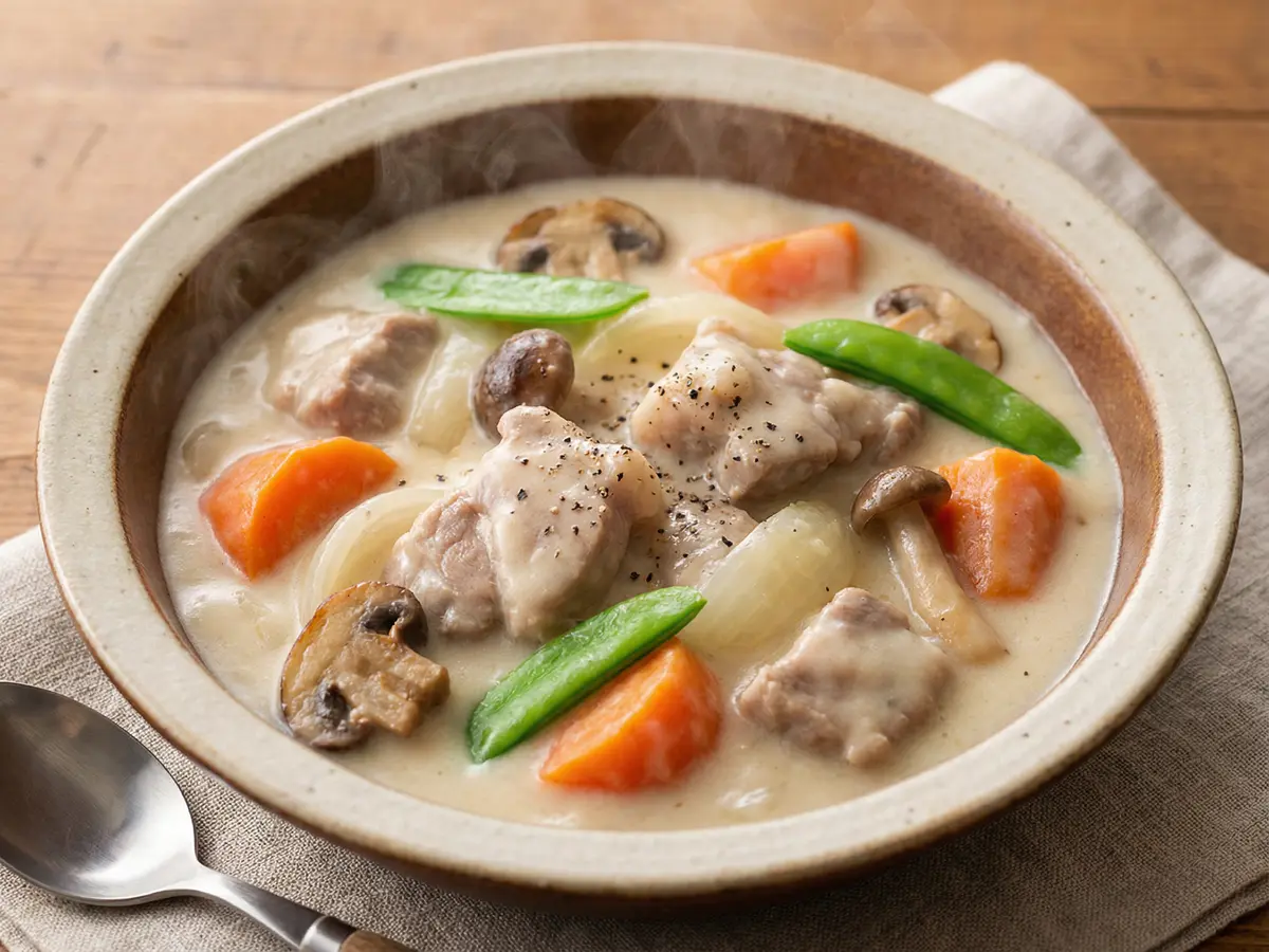 豚肉と野菜のシチュー（クリームシチュー）