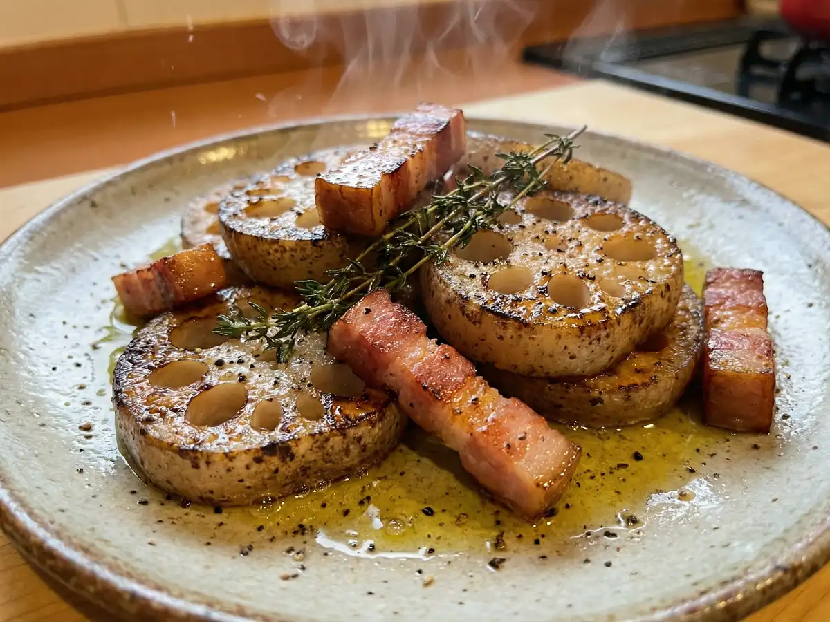 レンコンステーキ