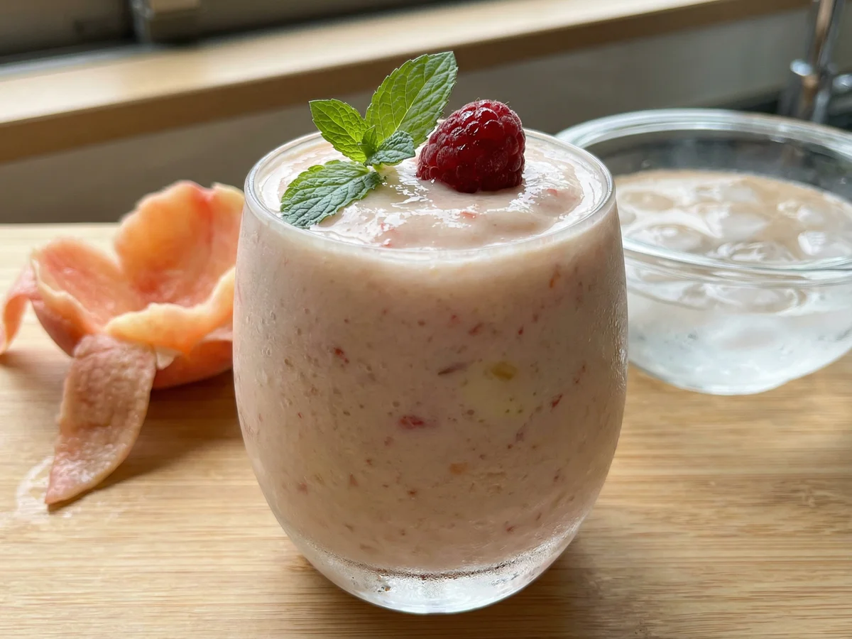 桃シェイク（ピーチメルバ風）