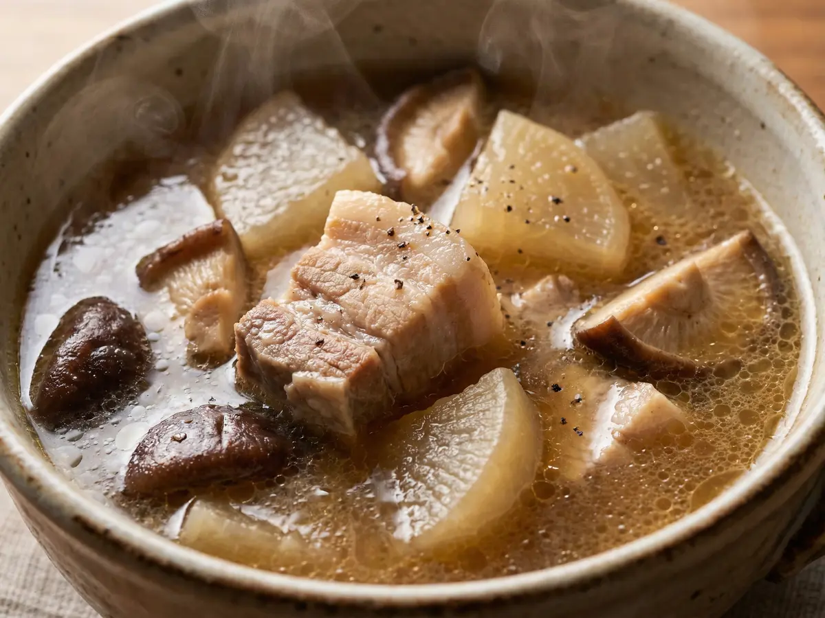 豚バラと野菜のスープ