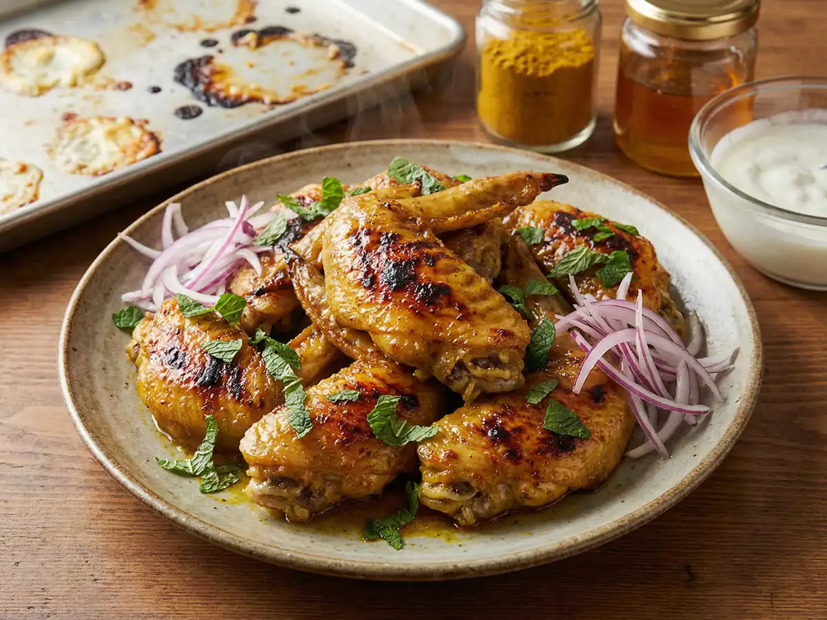 手羽先のカレー焼き