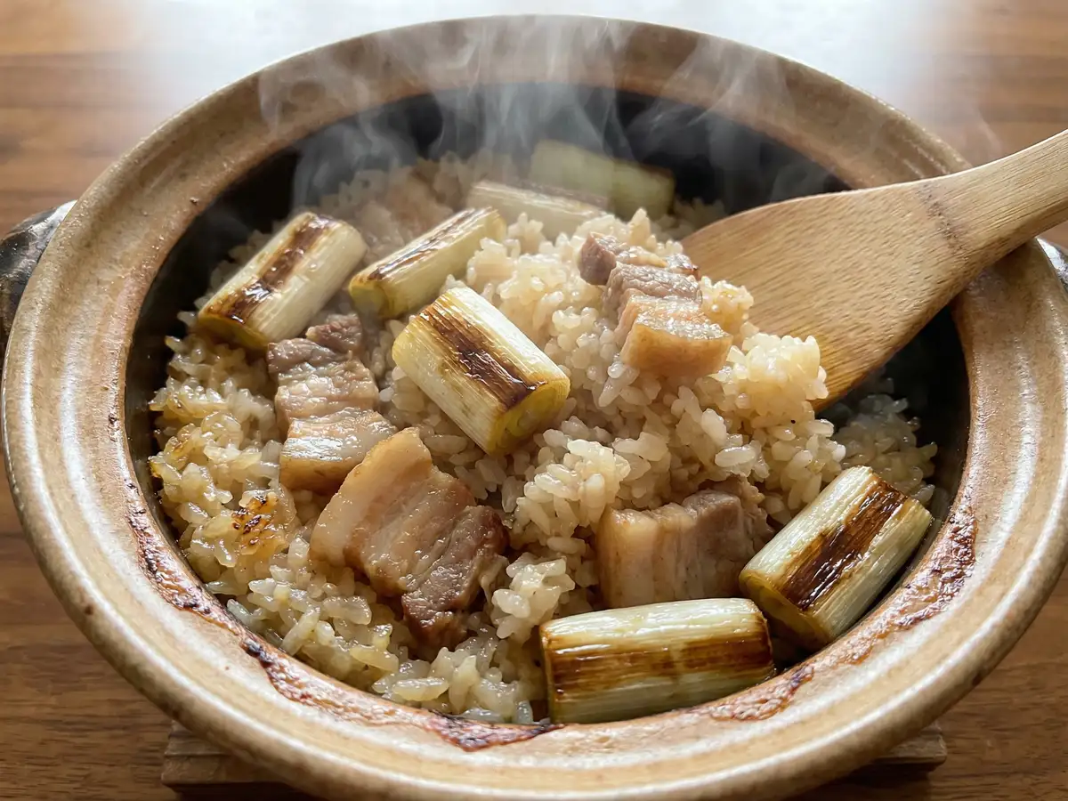 ネギの炊き込みご飯