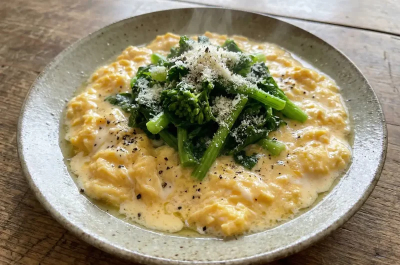 【志麻さんのレシピ】 菜の花のウッフブルイエ（卵料理）の作り方