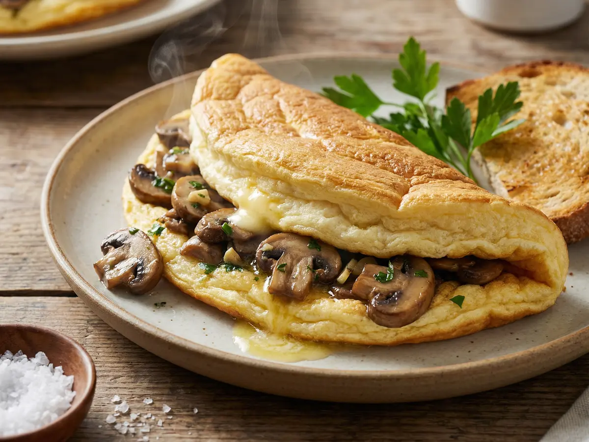 マッシュルームのオムレツ