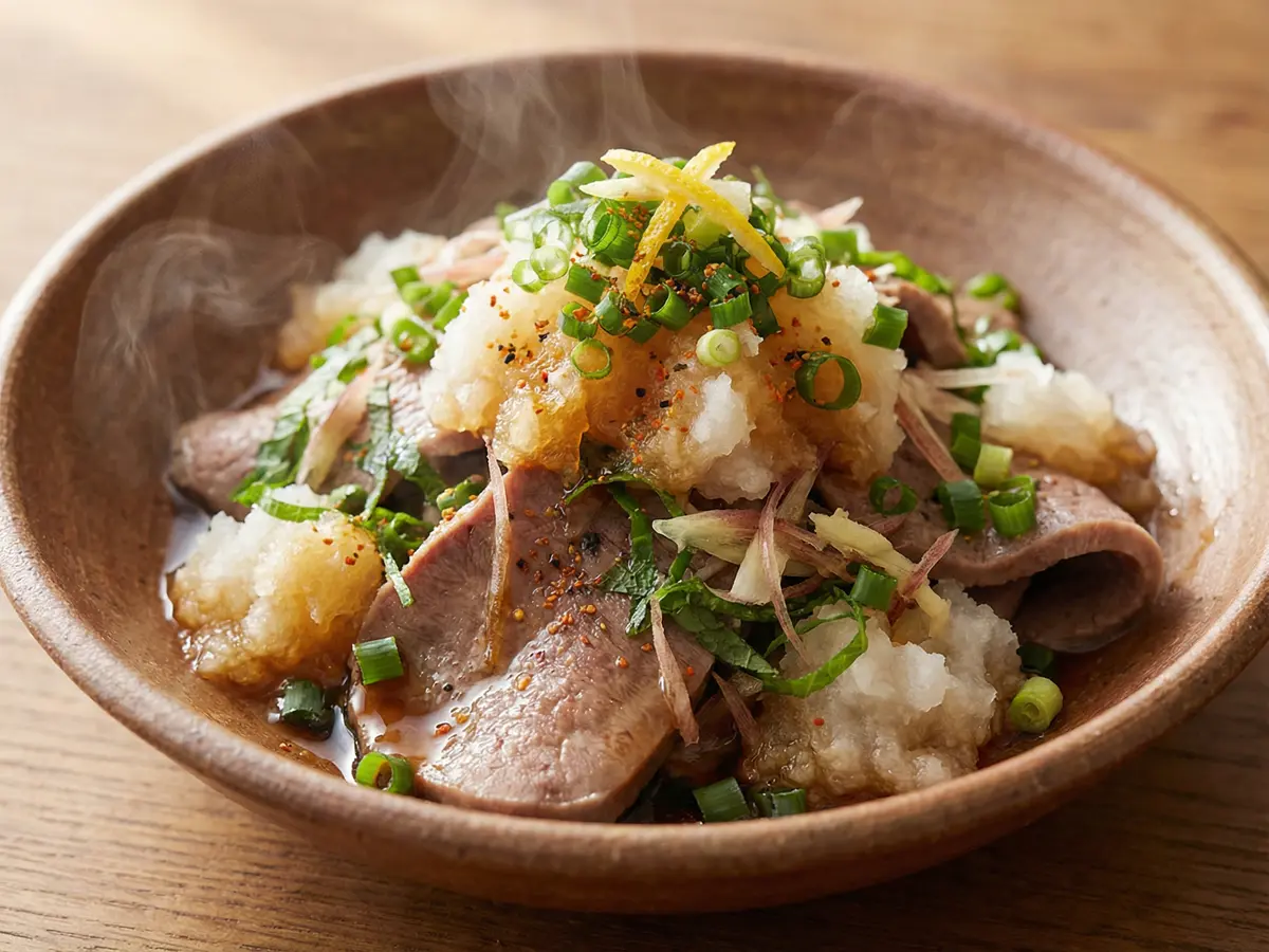 牛タンの薬味大根あえ