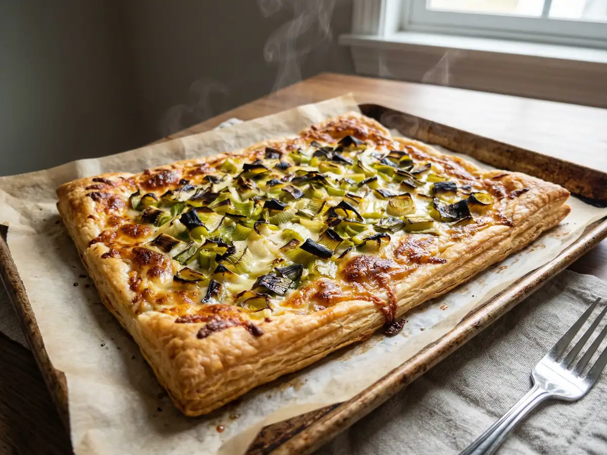 フラミッシュ（ネギとチーズのパイ）