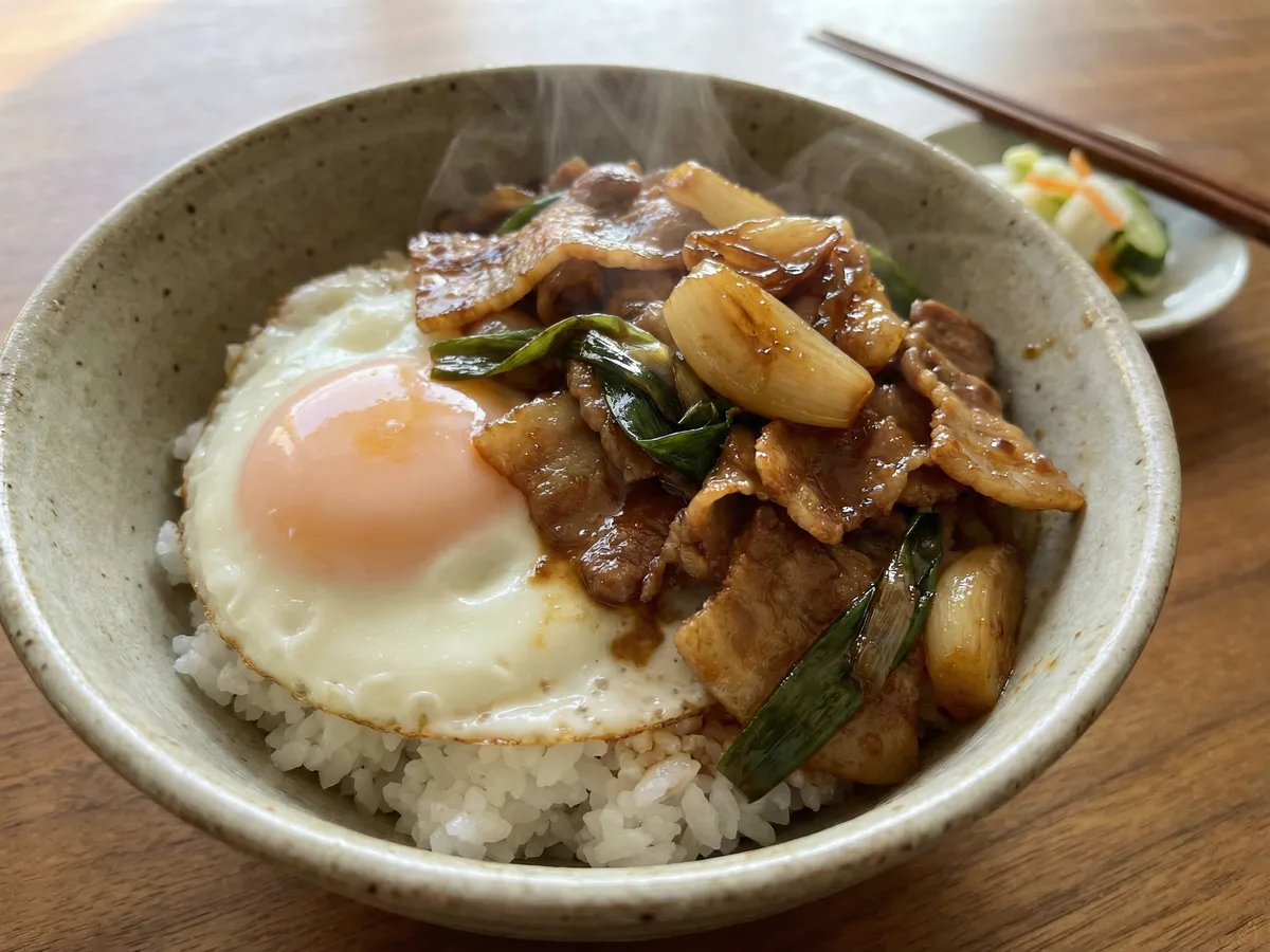 豚らっきょう丼