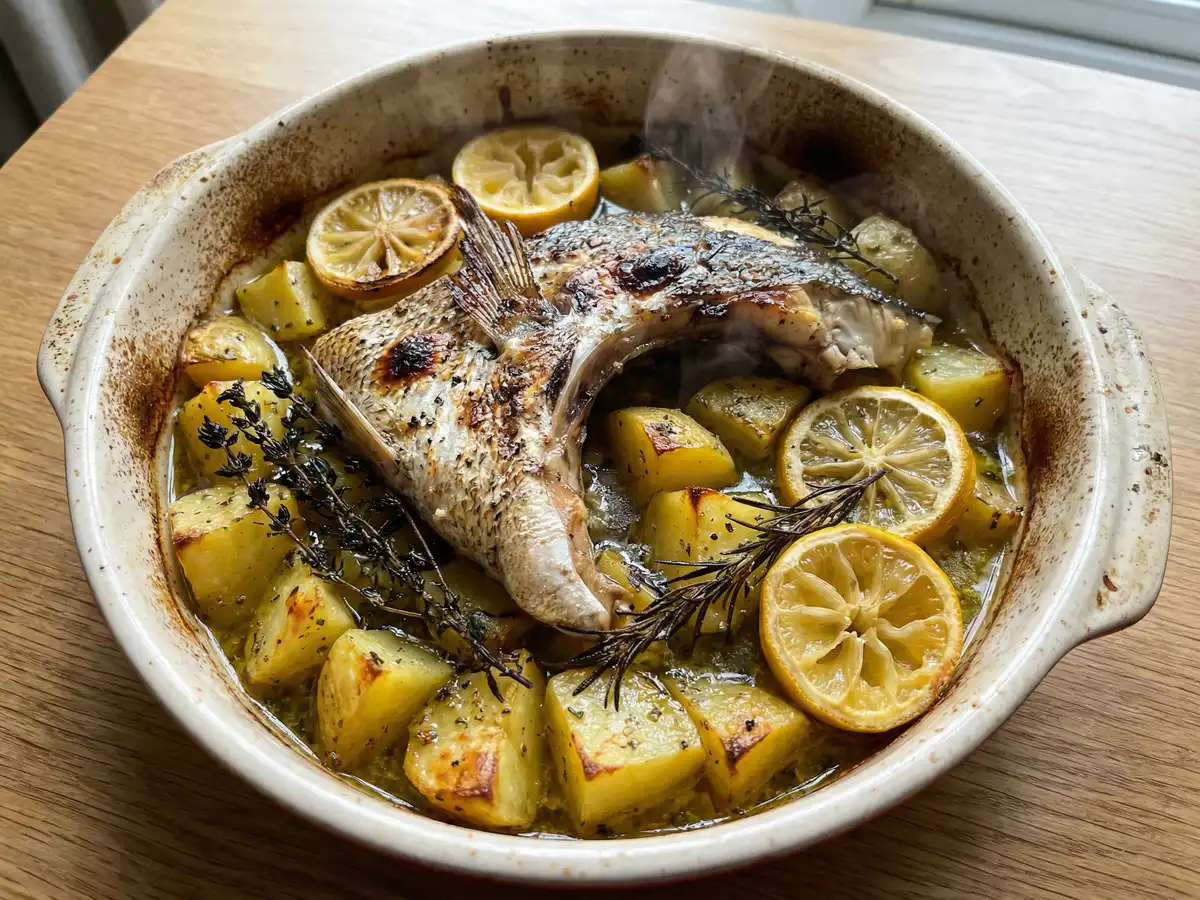 タイのアラのレモンマリネ