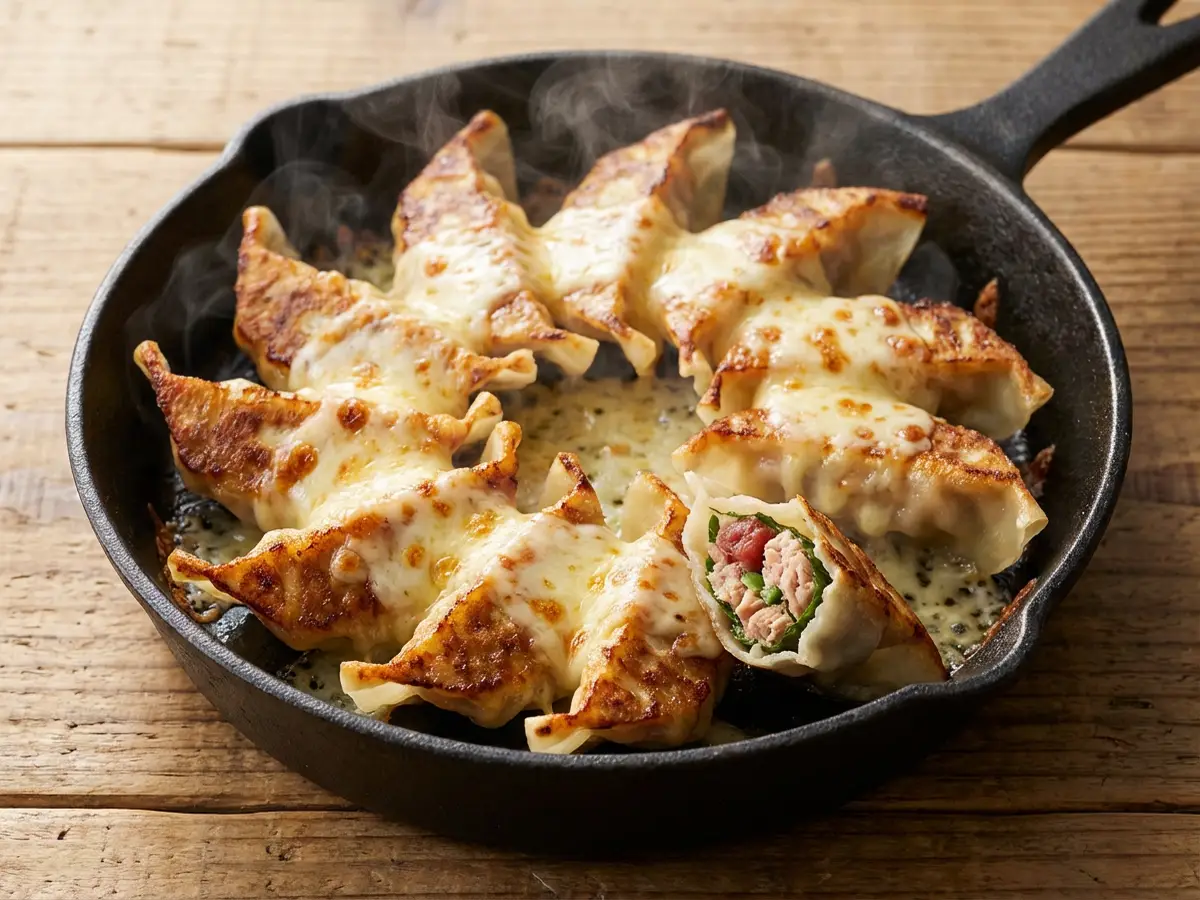 ツナと梅と大葉の和風餃子