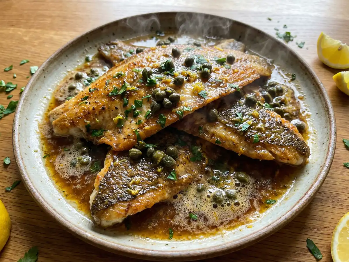 カレイのムニエル 焦がしバターソース