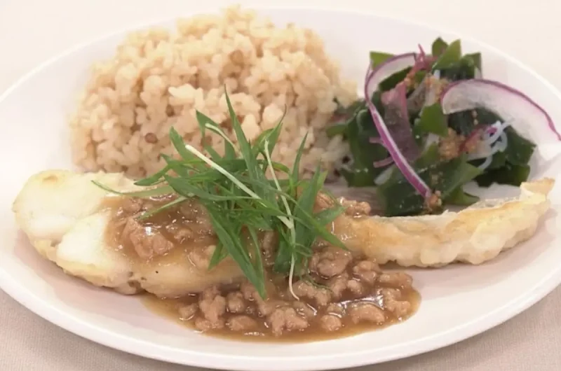 【トリセツショー】たらのそぼろあんかけ中華風のレシピ コレステロールの取説食事編